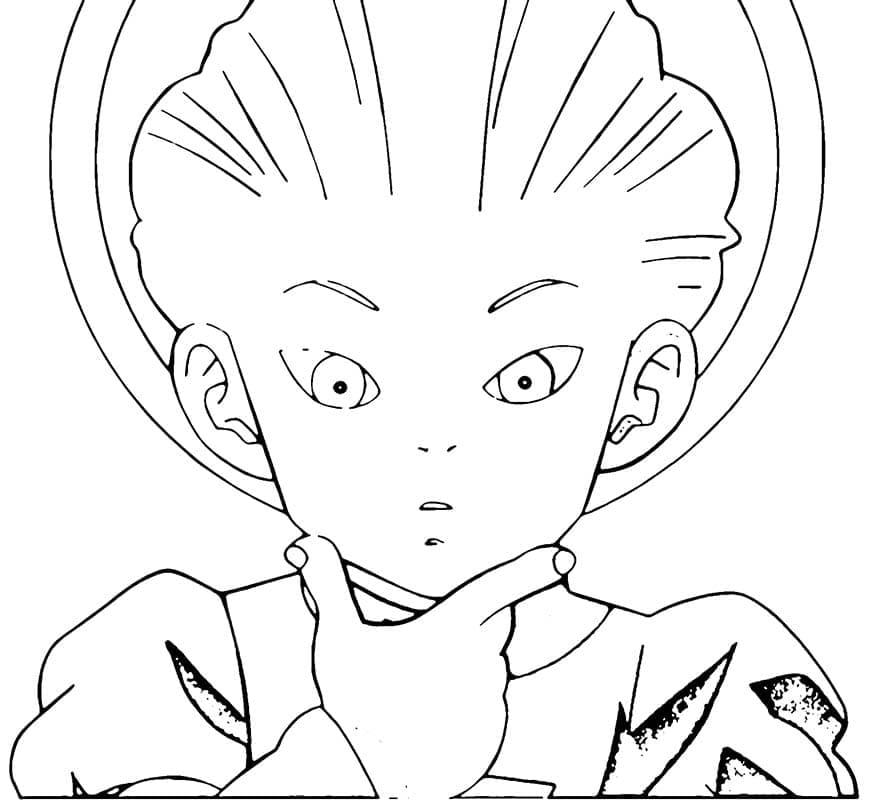 Coloriage Daishinkan de Anime Dragon Ball Super