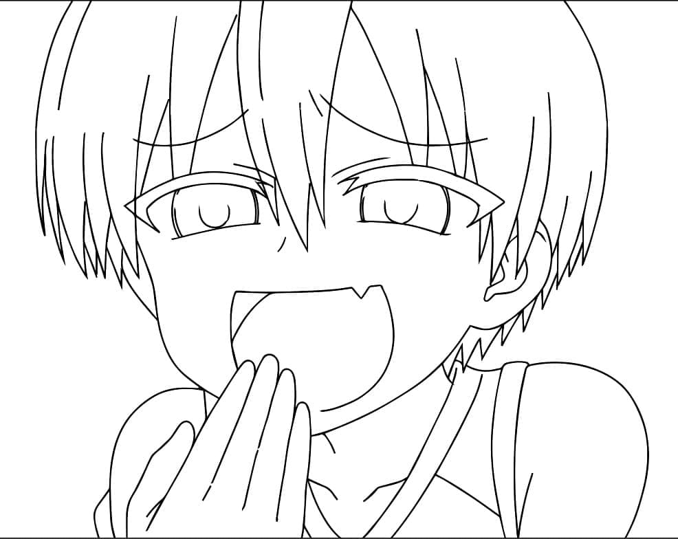Coloriage Drôle Hana Uzaki