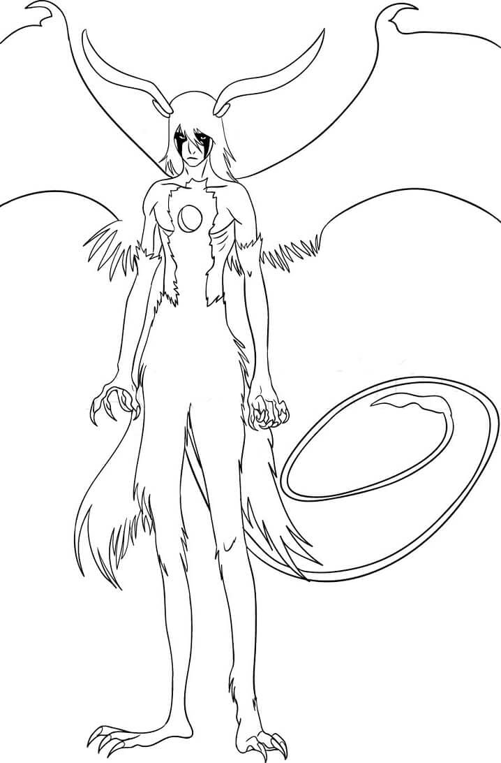 Coloriage Forme finale d'Ulquiorra Cifer