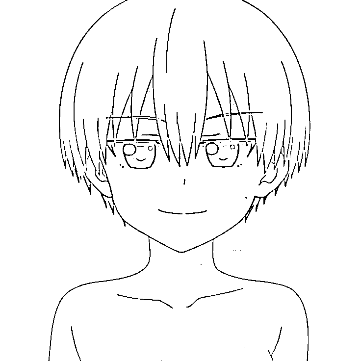 Coloriage Hana Uzaki affronter