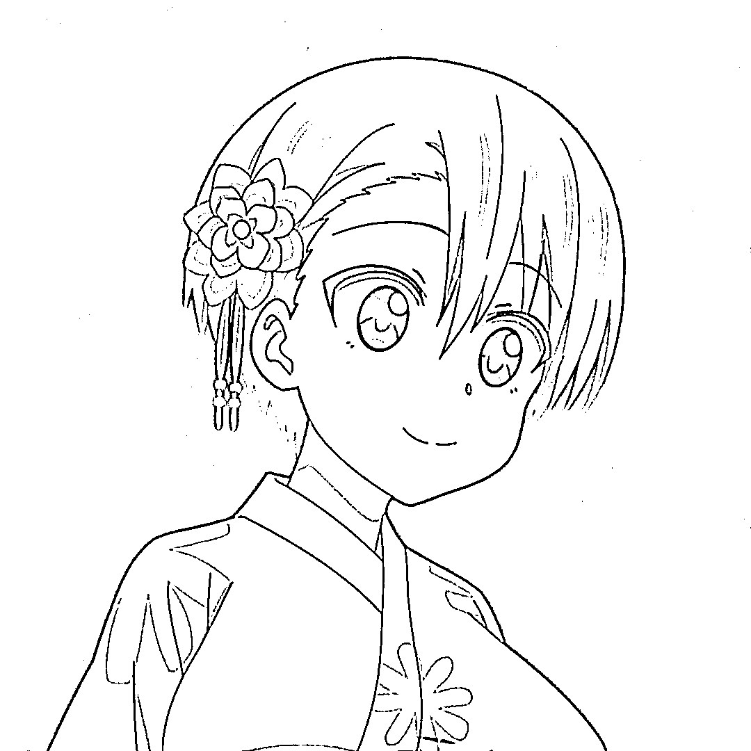 Coloriage Hana Uzaki jolie