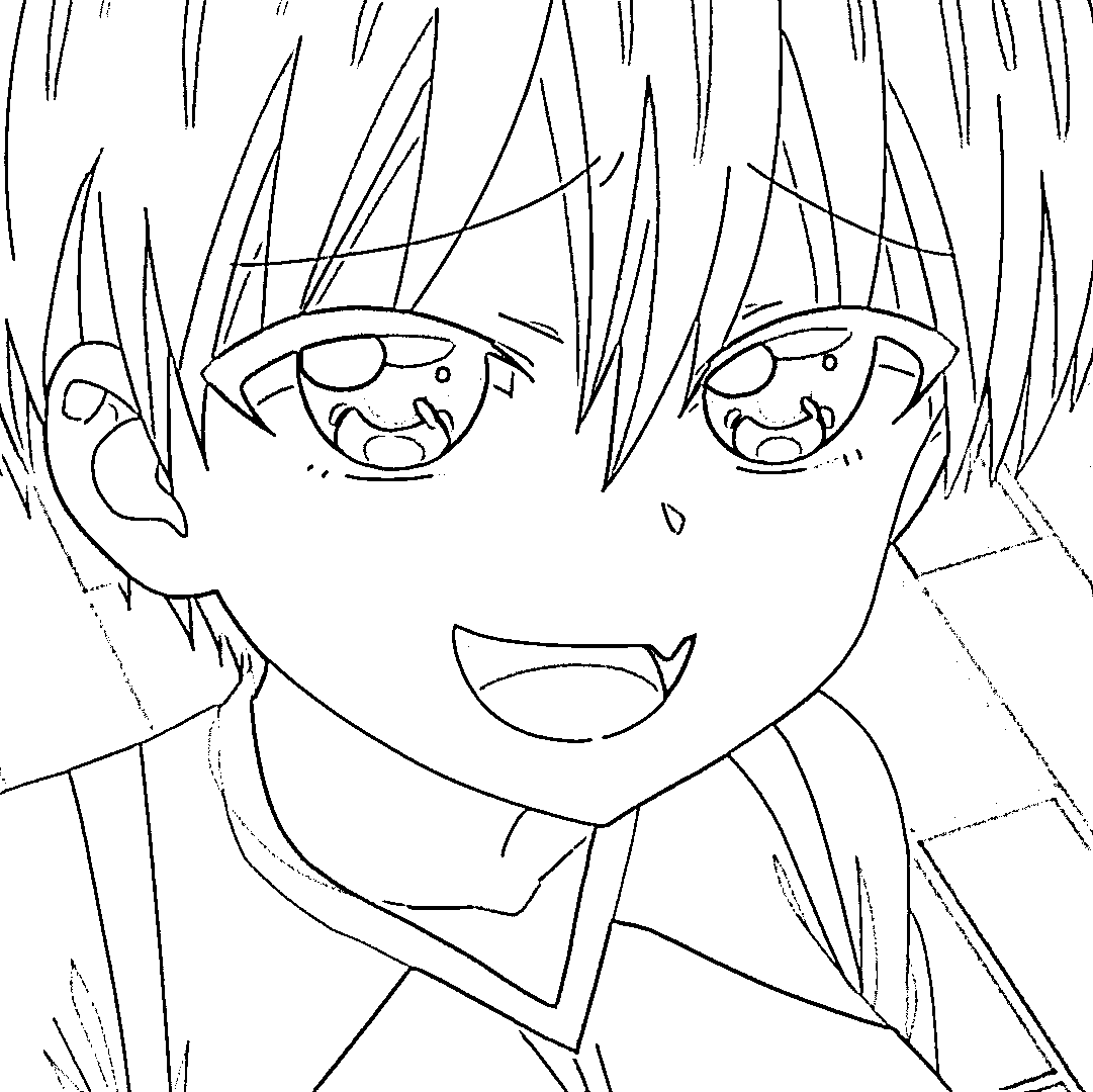 Coloriage Hana Uzaki mignonne