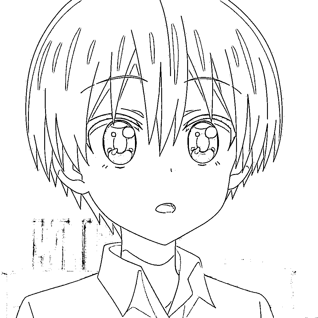 Coloriage Hana Uzaki surprendre
