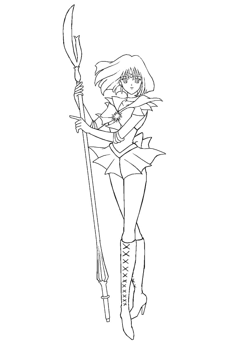 Coloriage Hotaru Tomoé incroyable