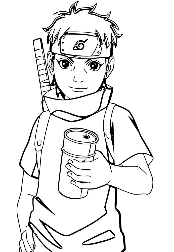 Coloriage Jeune Shisui Uchiha
