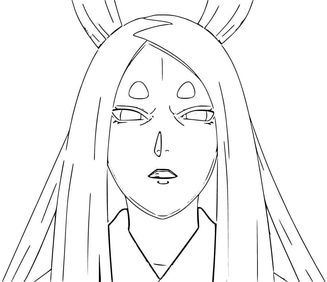 Coloriage Kaguya Ōtsutsuki