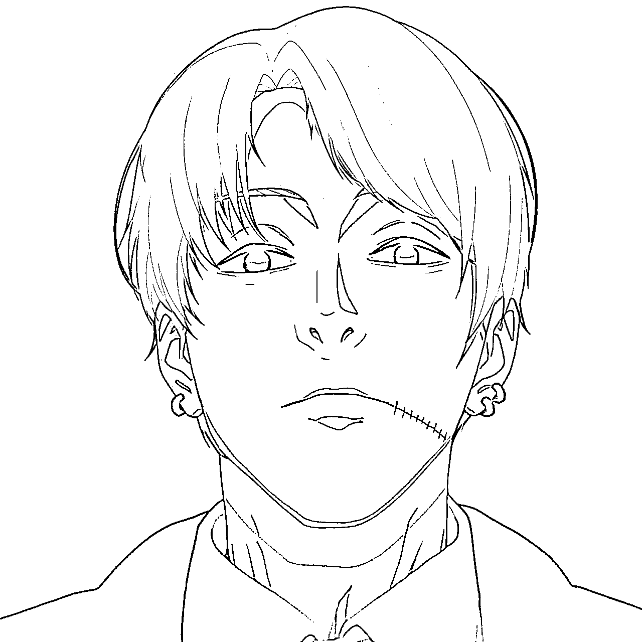 Coloriage Kishibe est jeune