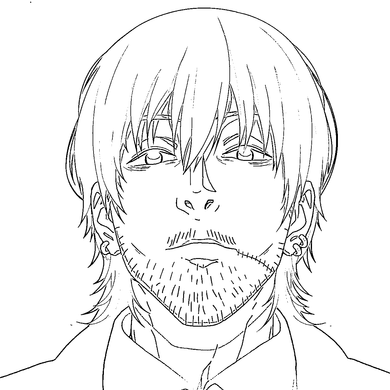 Coloriage Kishibe vieux