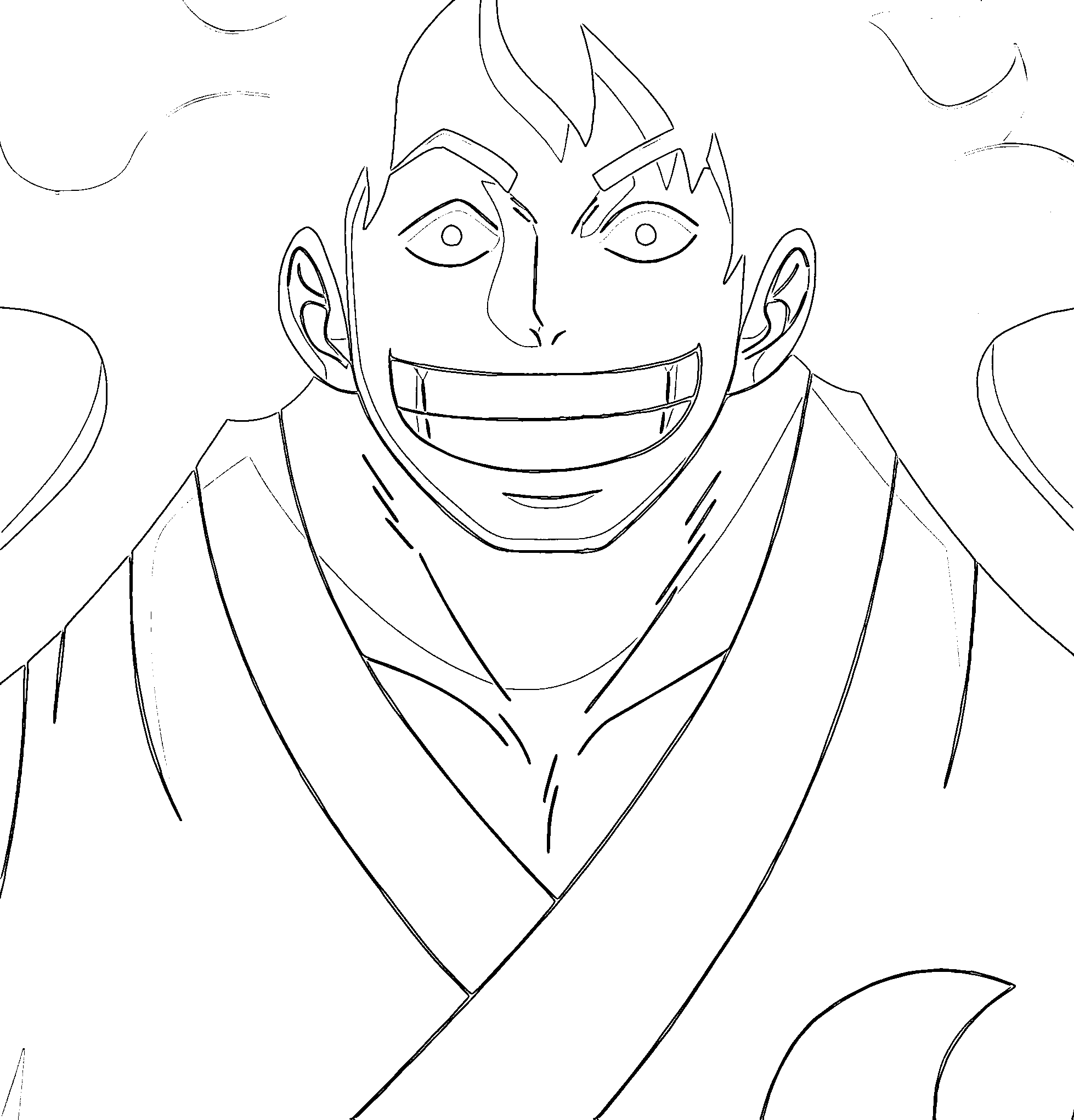 Coloriage Kozuki Momonosuke amical