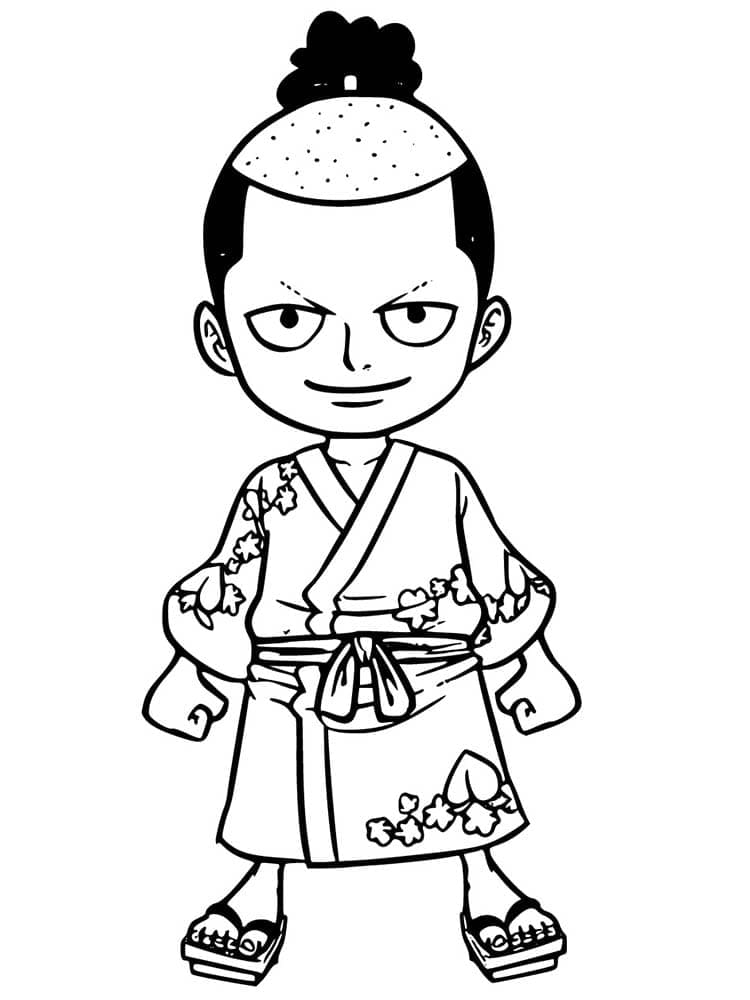 Coloriage Kozuki Momonosuke de One Piece
