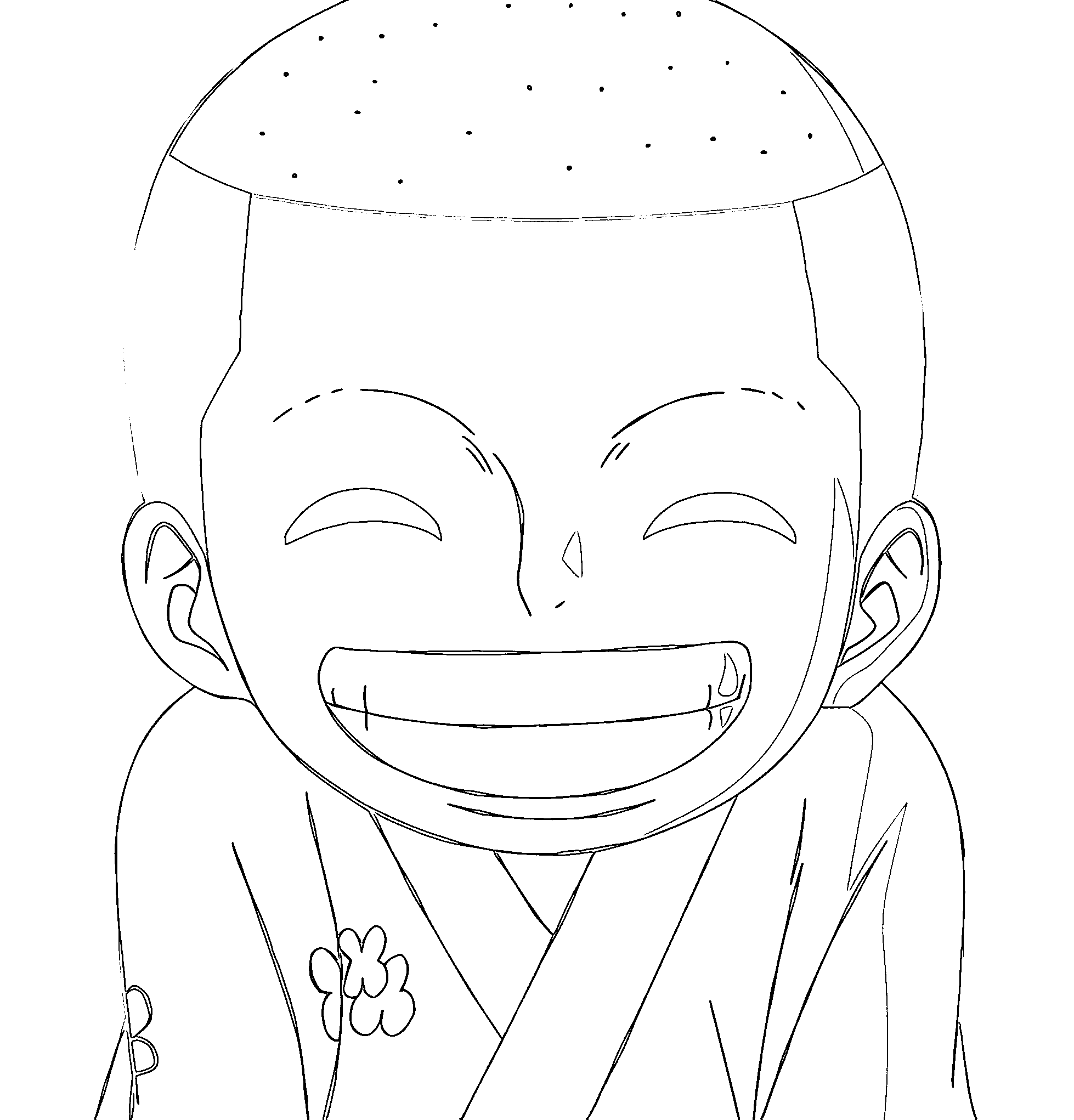Coloriage Kozuki Momonosuke enfant mignon