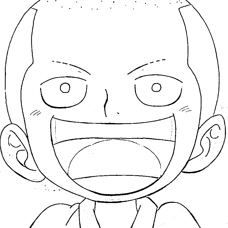 Coloriage Kozuki Momonosuke heureux