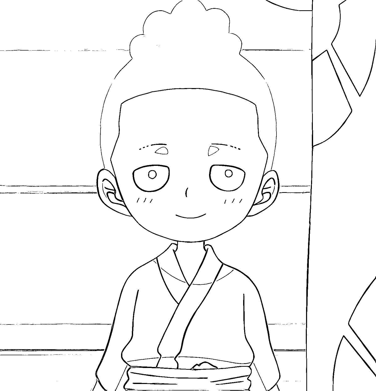 Coloriage Kozuki Momonosuke mignon