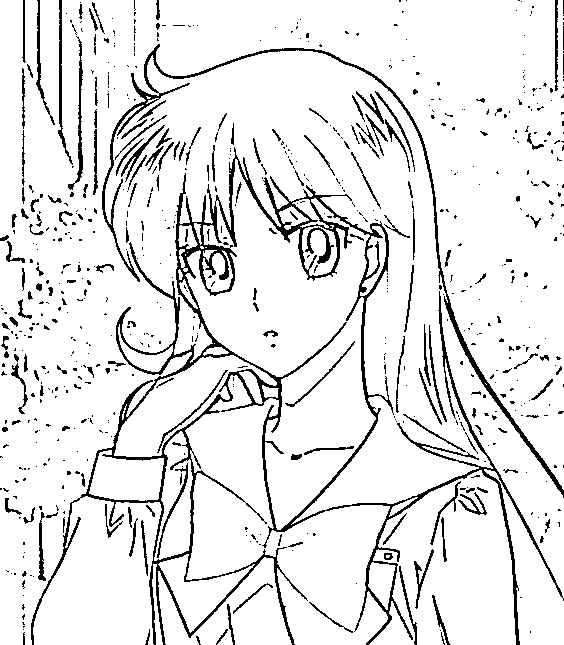Coloriage La beauté Rei Hino