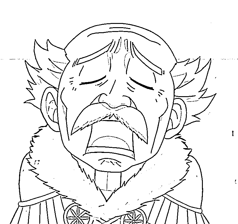 Coloriage Makarof Draer fatigué