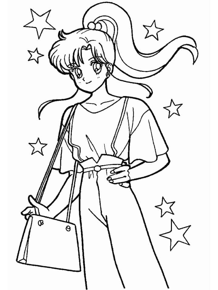 Coloriage Makoto Kino Jolie