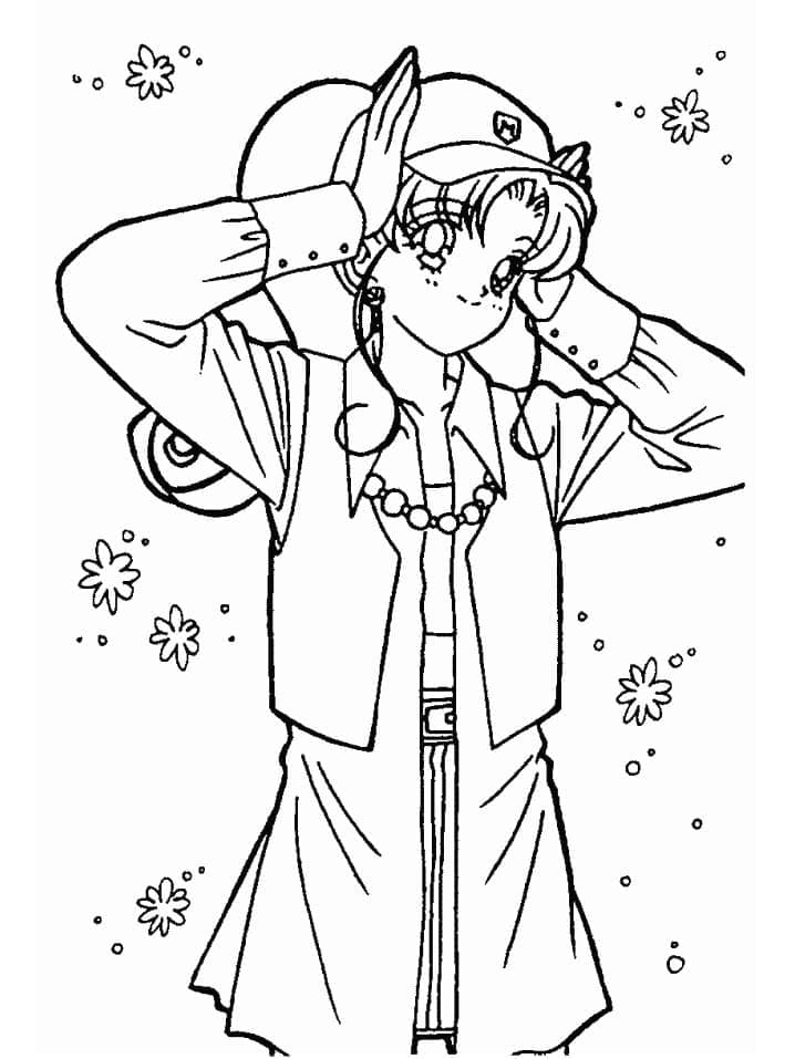 Coloriage Makoto Kino Sailor Moon