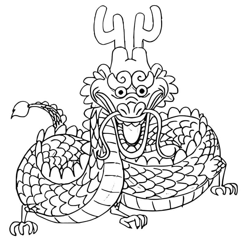 Coloriage Momonosuke Dragon