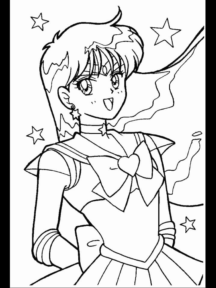 Coloriage Rei Hino Incroyable