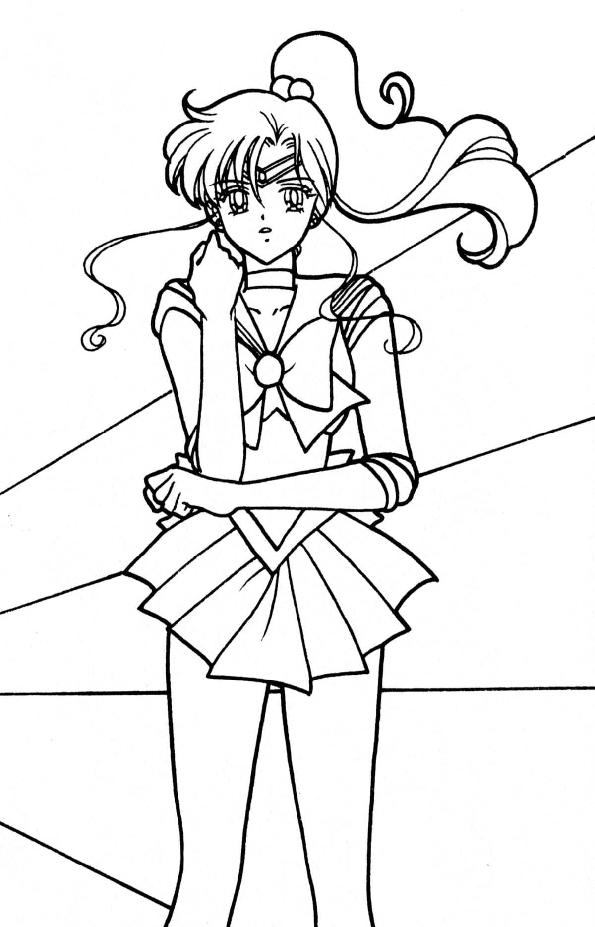 Coloriage Sailor Jupiter incroyable