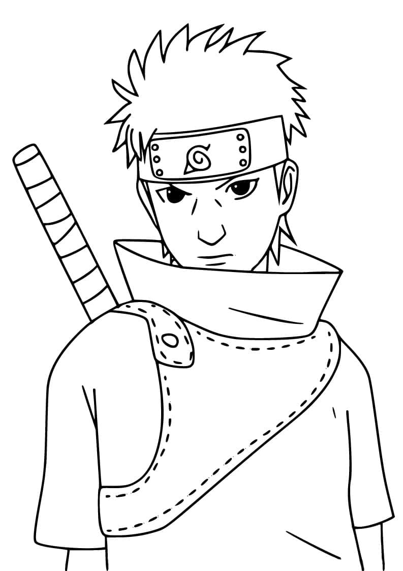 Coloriage Shisui Uchiha de Naruto