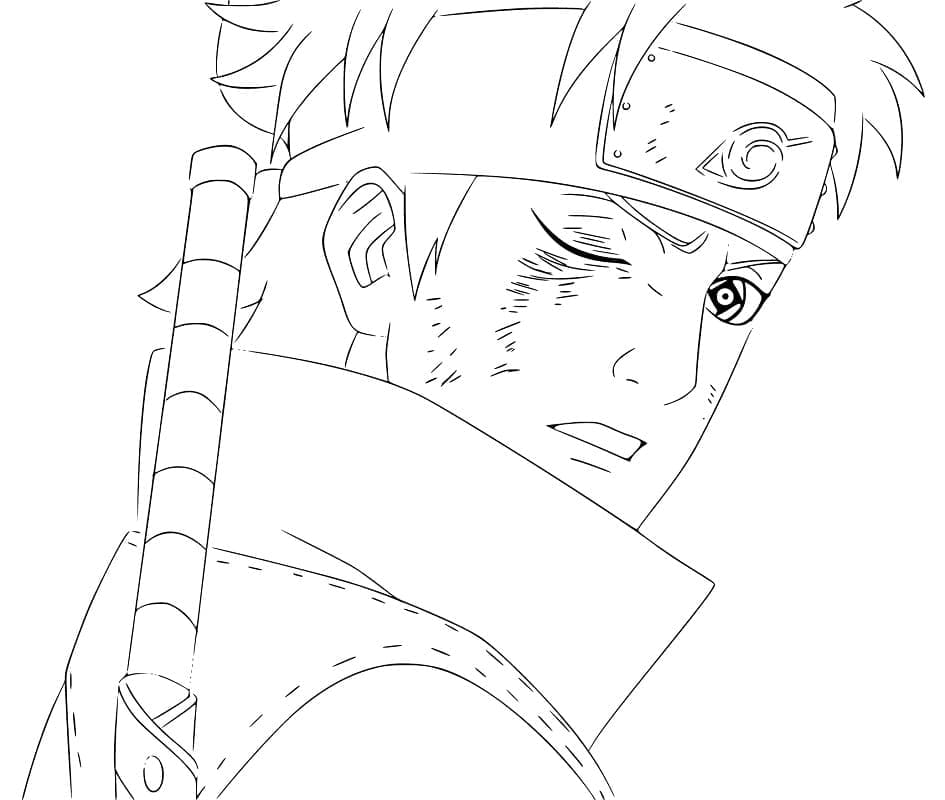 Coloriage Shisui Uchiha est Cool