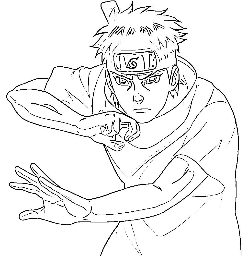 Coloriage Shisui Uchiha incroyable