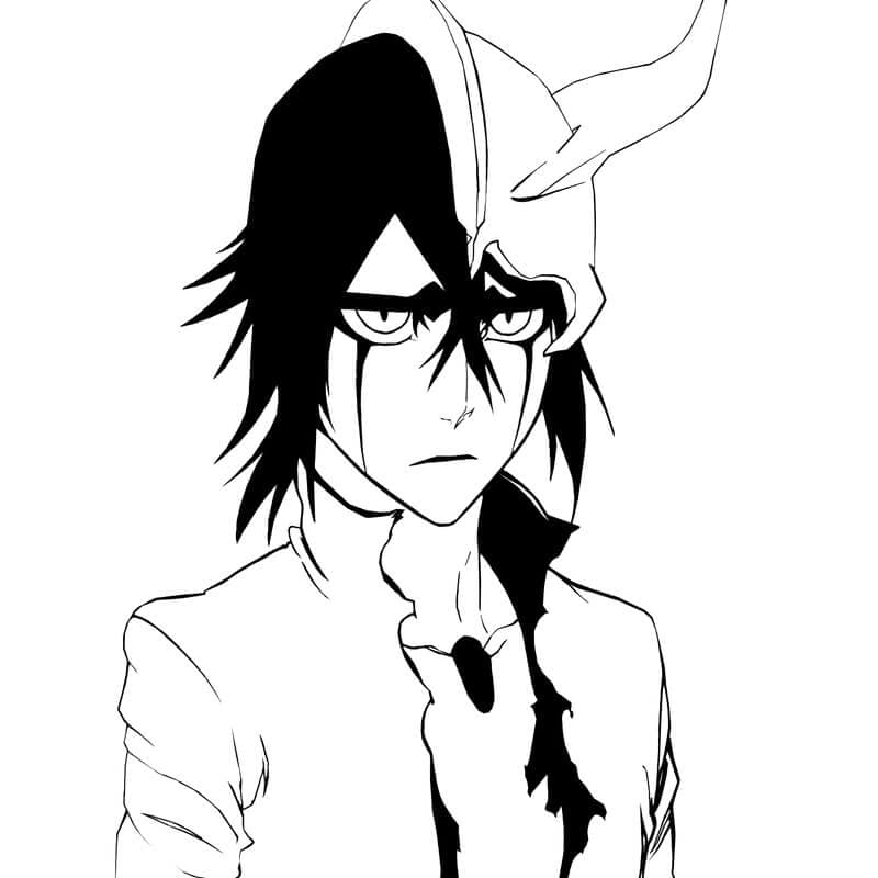 Coloriage Ulquiorra Cifer de Bleach