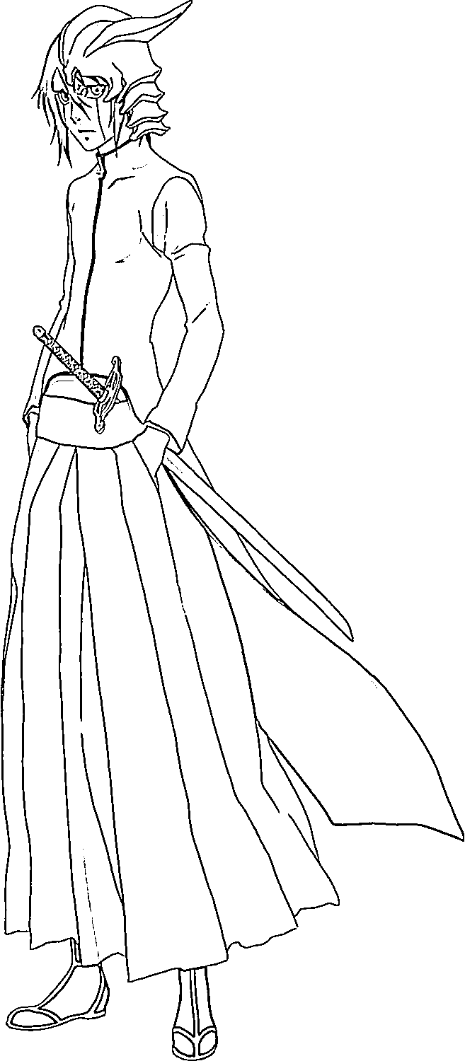 Coloriage Ulquiorra Cifer fort