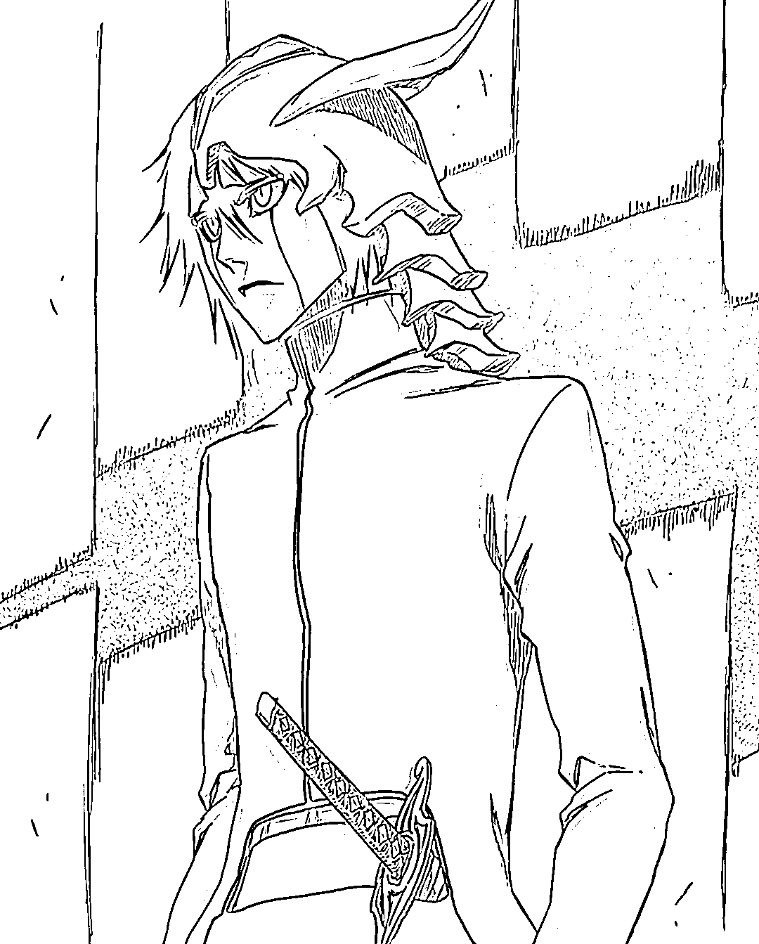 Coloriage Ulquiorra Cifer incroyable