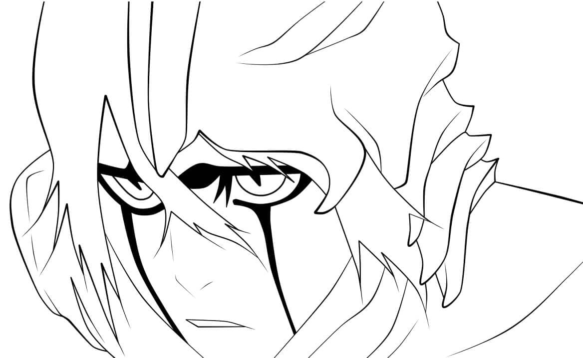 Coloriage Ulquiorra est sérieux