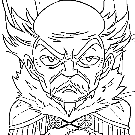 Coloriage Visage de Makarof Draer