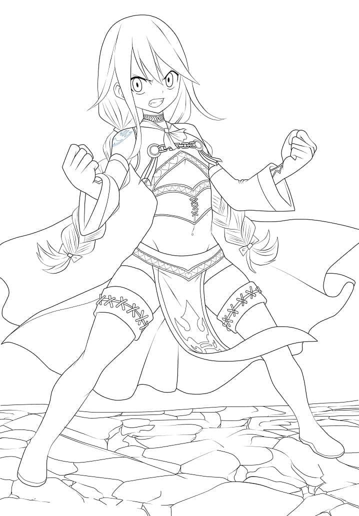 Coloriage Wendy Marvel Fairy Tail