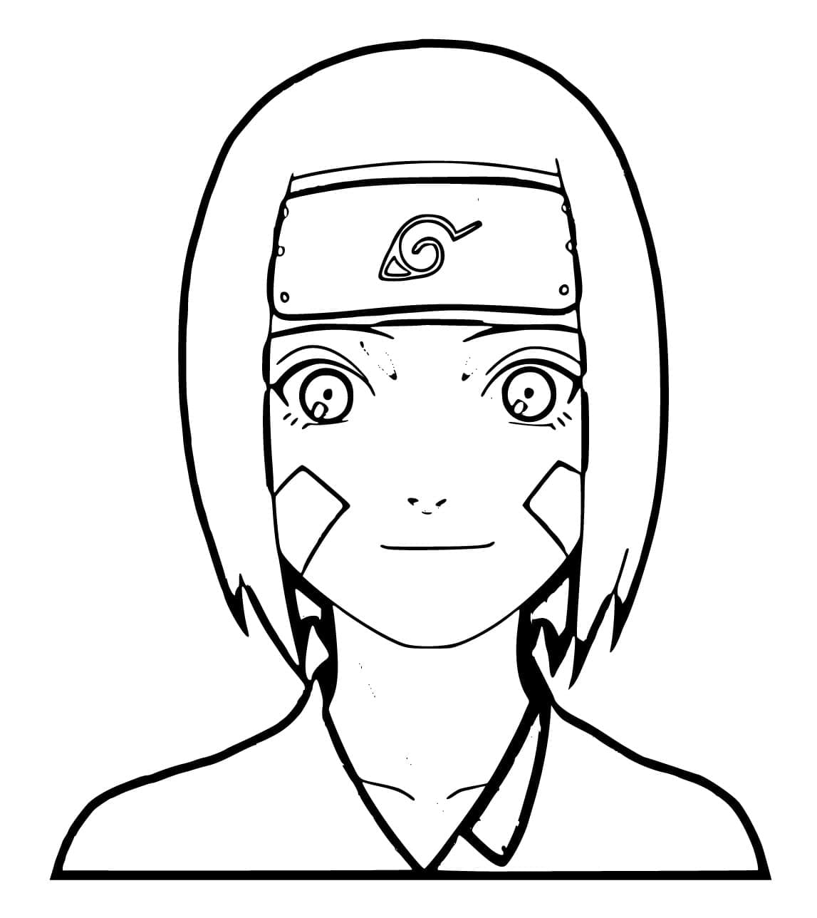 Coloriage Affronter Rin Nohara