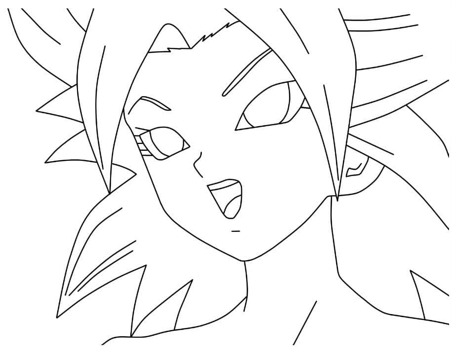 Coloriage Caulifla Affronter Coloriage Caulifla Affronter