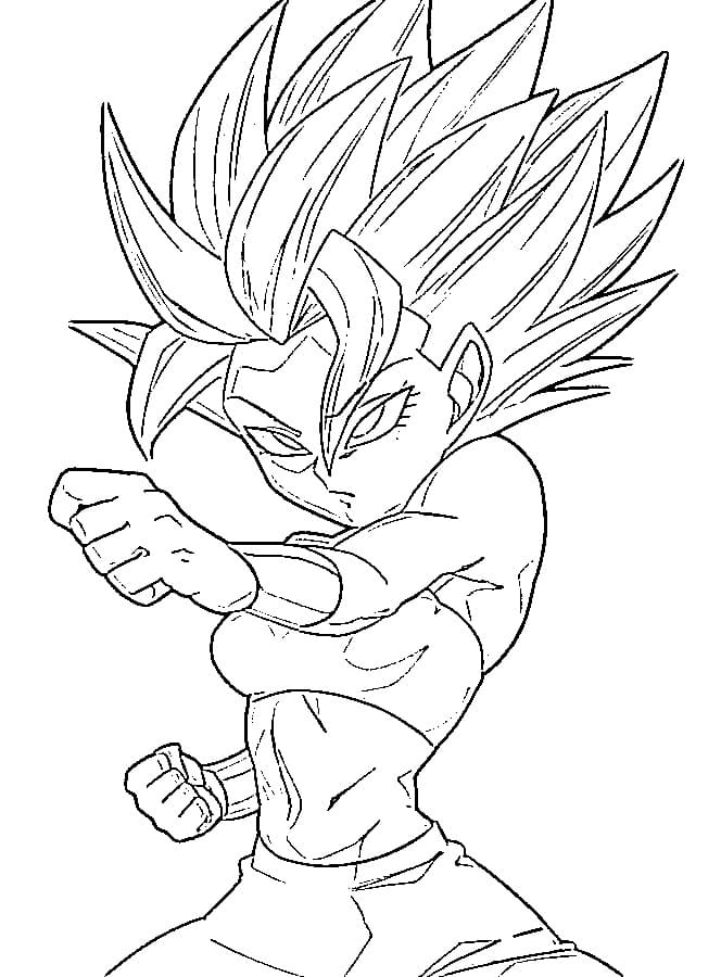 Coloriage Caulifla Bon Coloriage Caulifla Bon