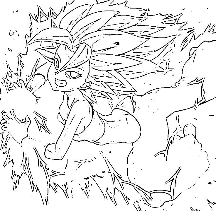 Coloriage Caulifla Compétence Coloriage Caulifla Compétence