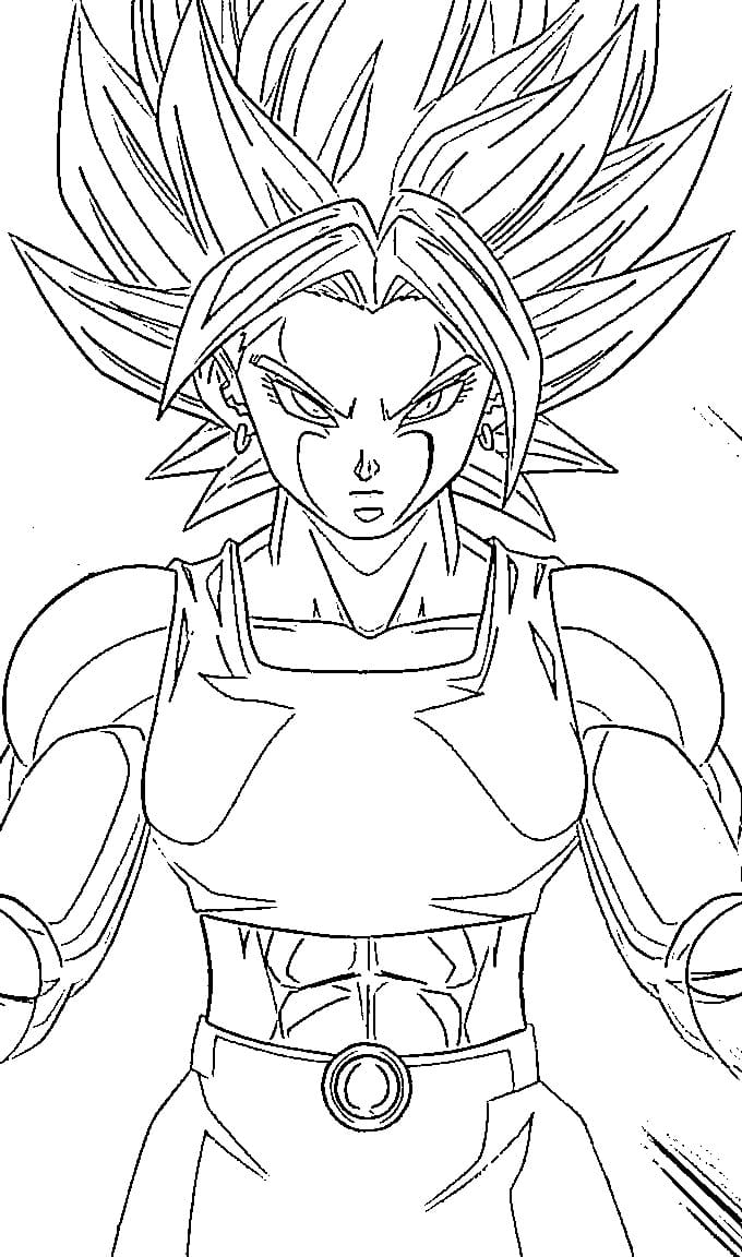 Coloriage Caulifla Cool Coloriage Caulifla Cool