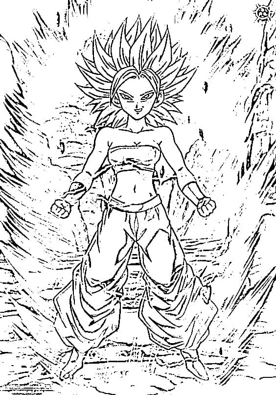 Coloriage Caulifla Pouvoir Coloriage Caulifla Pouvoir