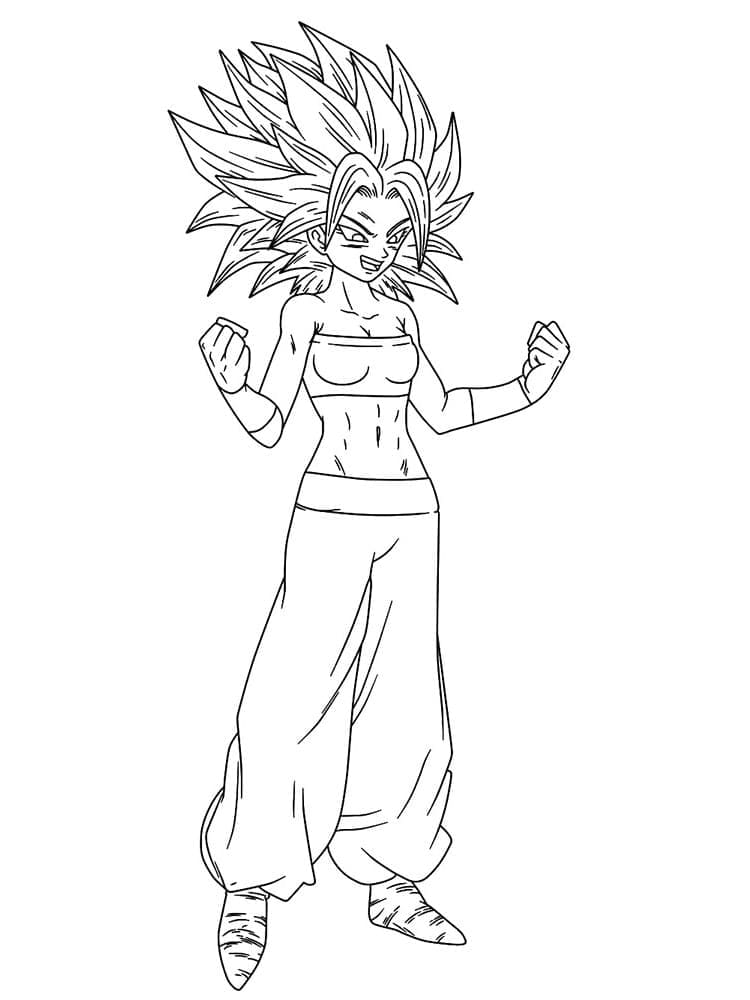 Coloriage Caulifla Super Saiyan Coloriage Caulifla Super Saiyan