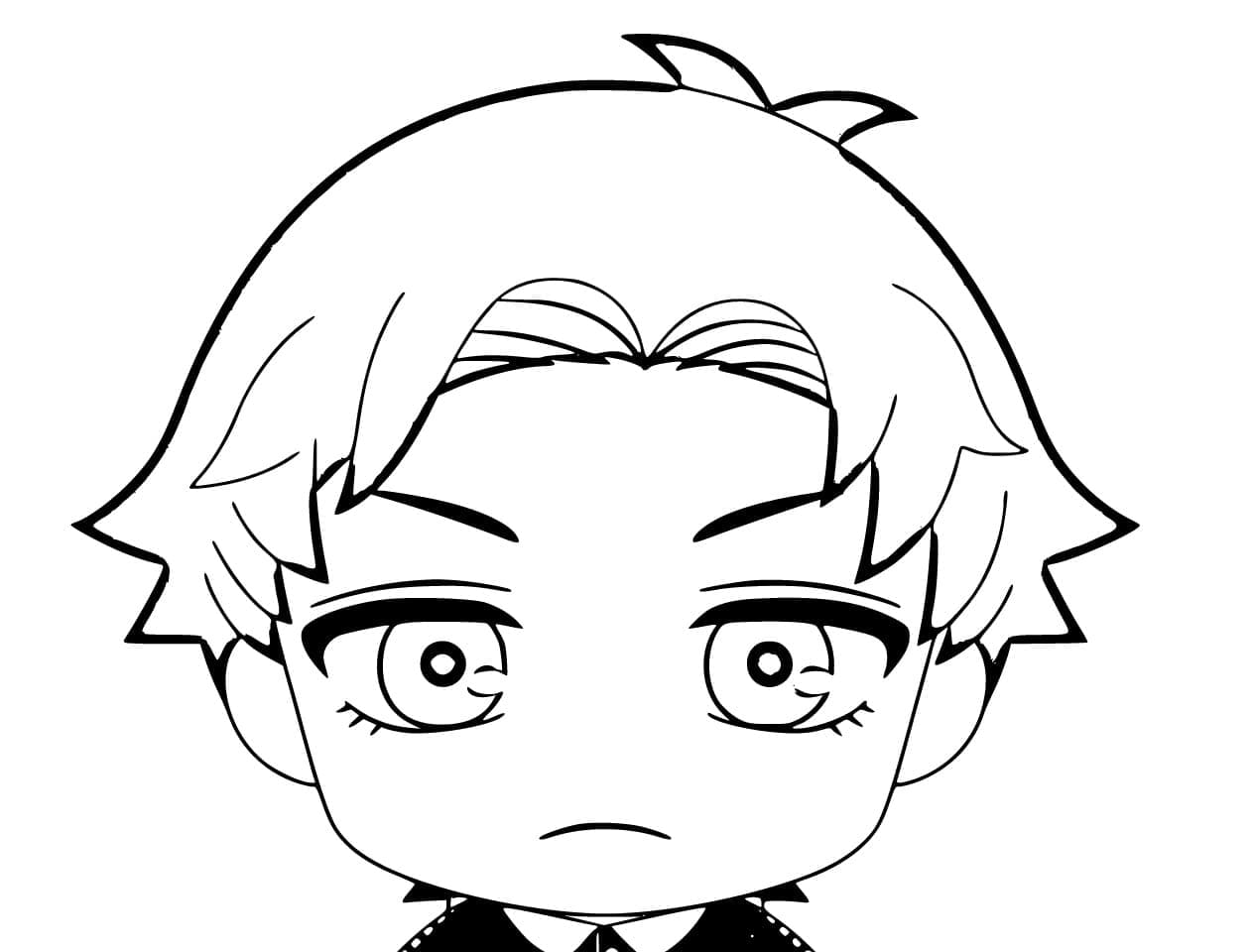 Coloriage Chibi Damian Desmond