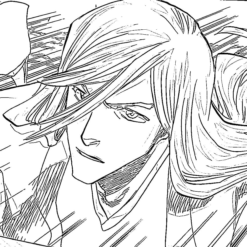Coloriage Combat de Jûshirô Ukitake