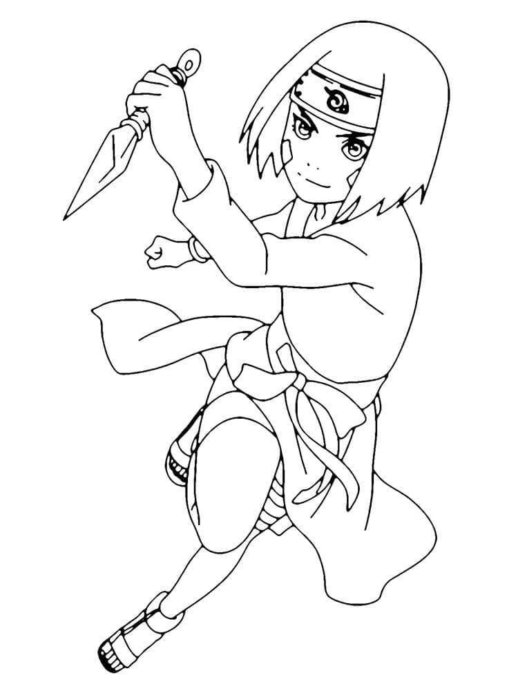 Coloriage Cool Rin Nohara