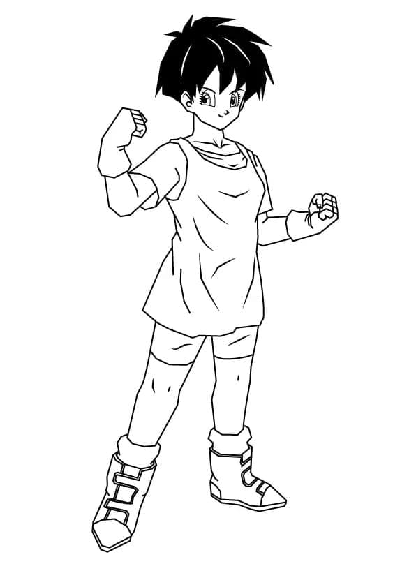 Coloriage Cool Videl