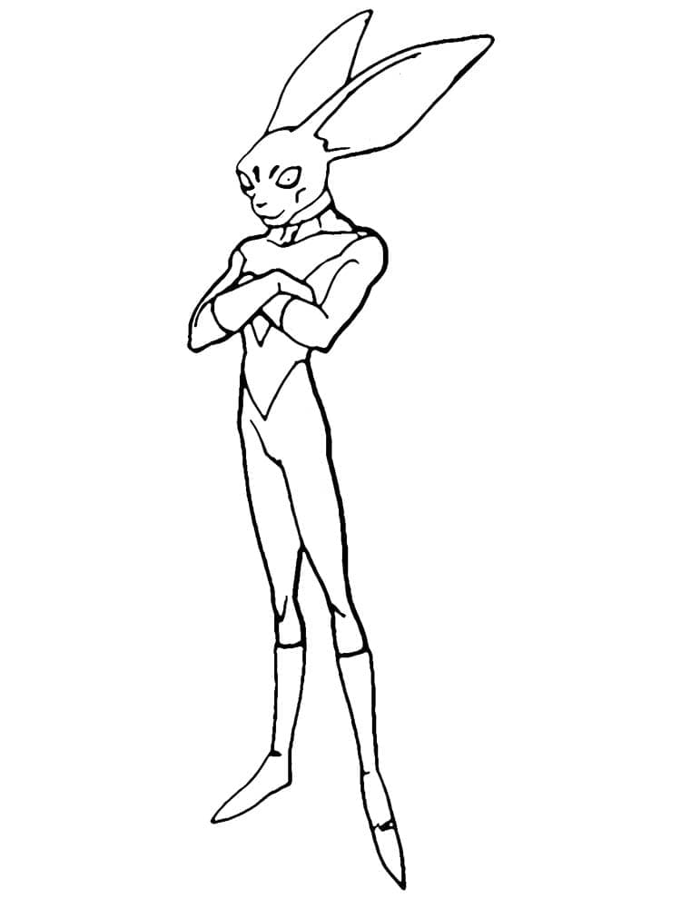 Coloriage Dispo de Anime Dragon Ball Super