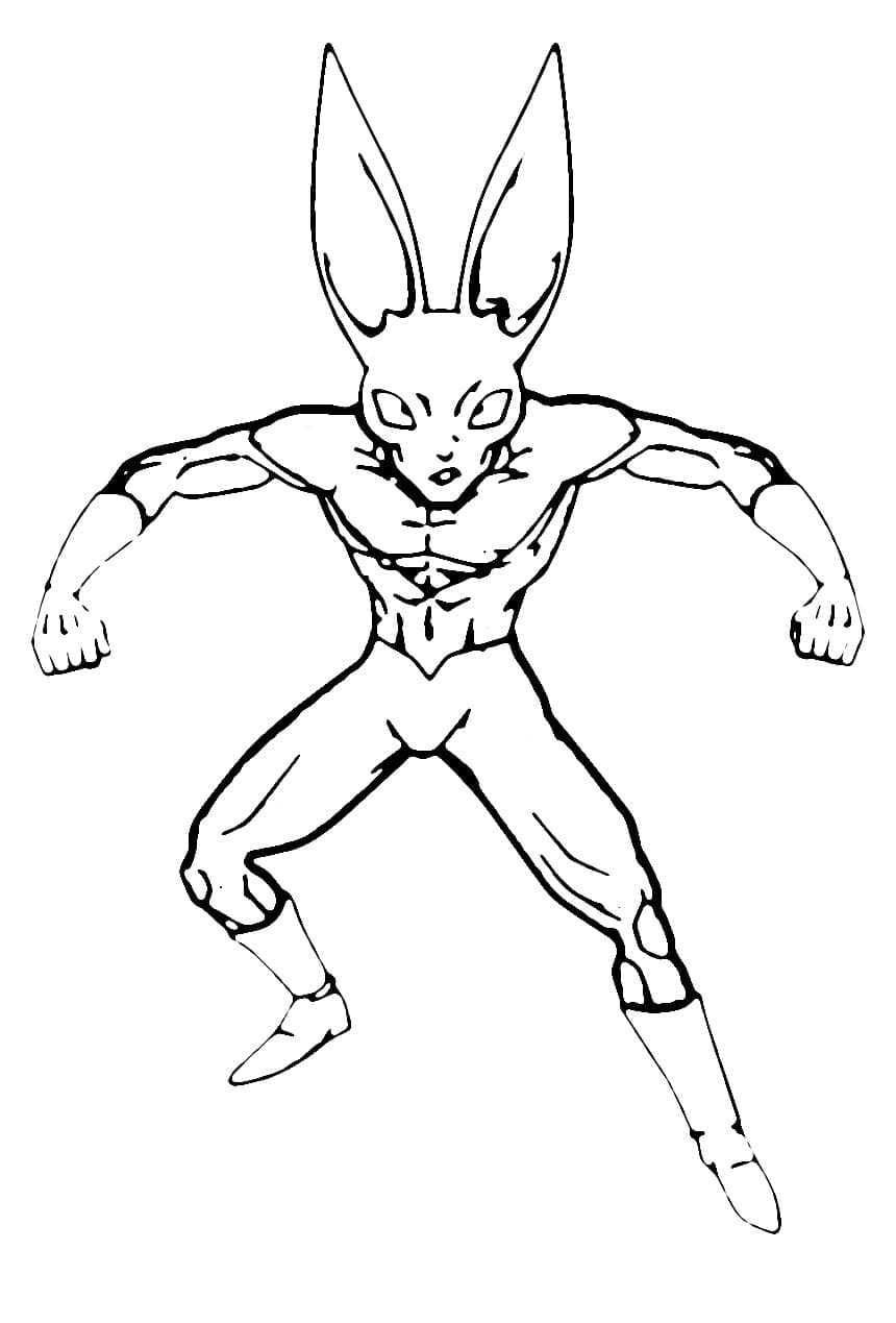 Coloriage Dispo de Dragon Ball Super