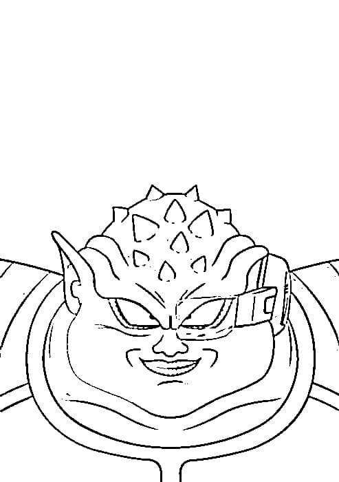 Coloriage Dodoria affronter