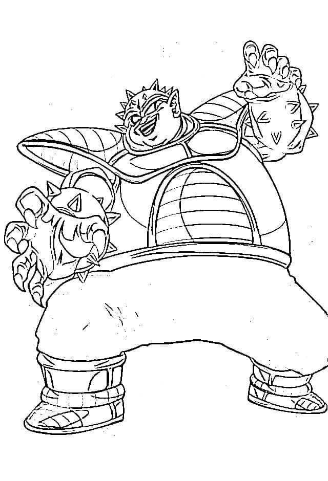 Coloriage Dodoria attaque