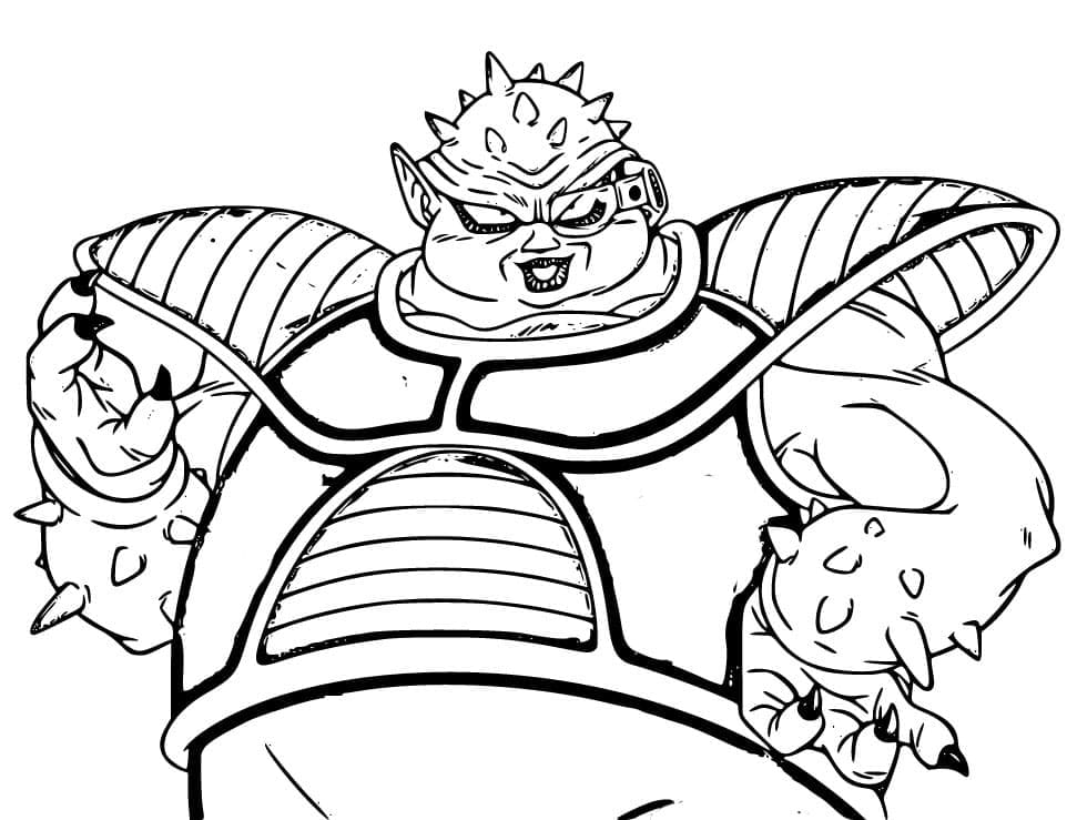 Coloriage Dodoria de Dragon Ball Z
