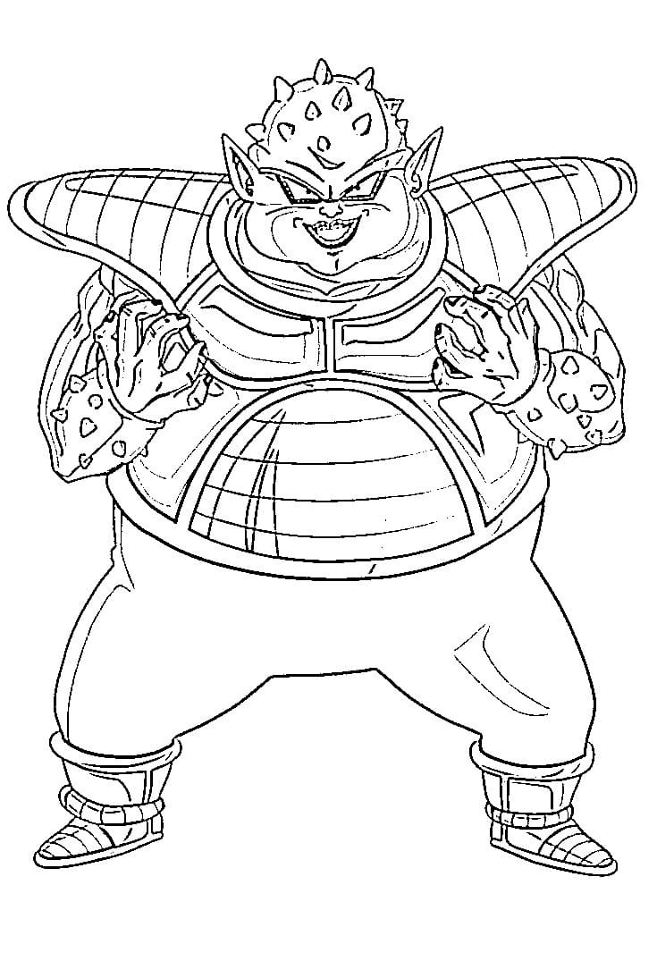 Coloriage Dodoria Souriant